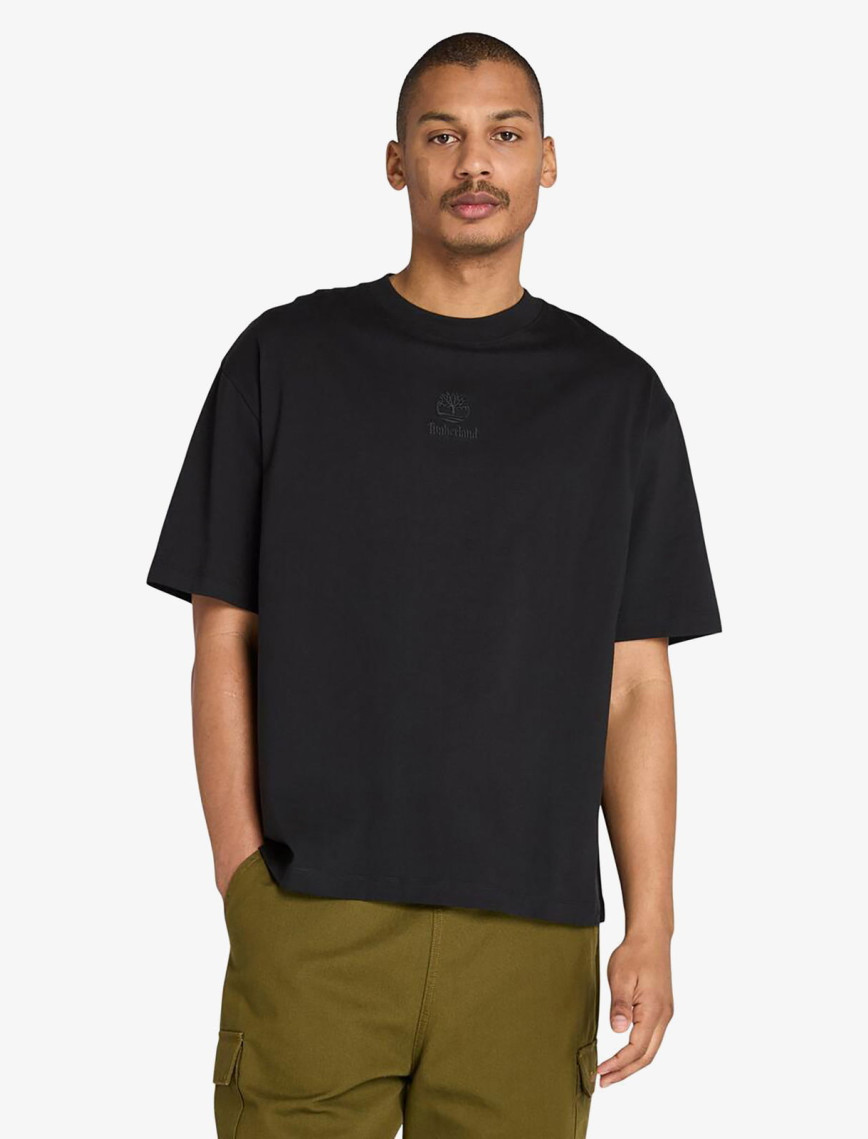 Timberland Hampthon Tonal Stack Logo Erkek Siyah T-Shirt Timberland Hampthon Tonal Stack Logo Erkek Siyah T-Shirt