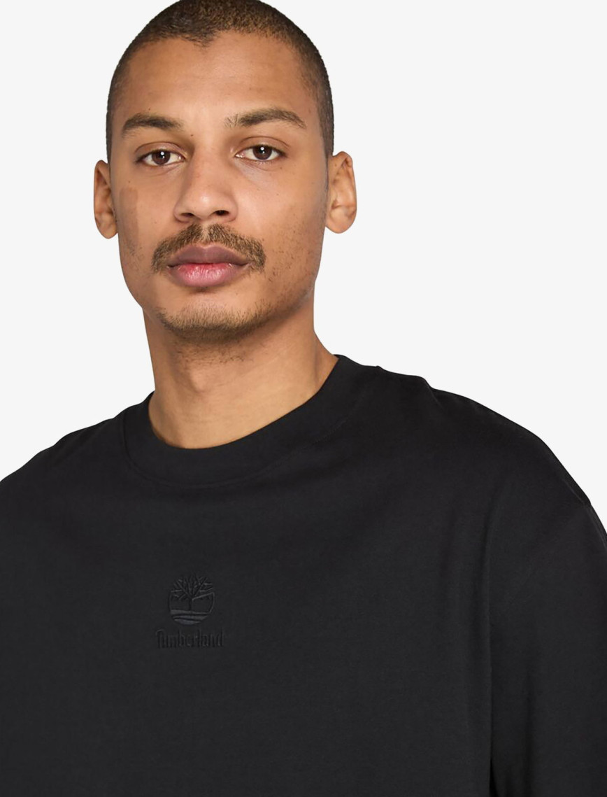 Timberland Hampthon Tonal Stack Logo Erkek Siyah T-Shirt Timberland Hampthon Tonal Stack Logo Erkek Siyah T-Shirt