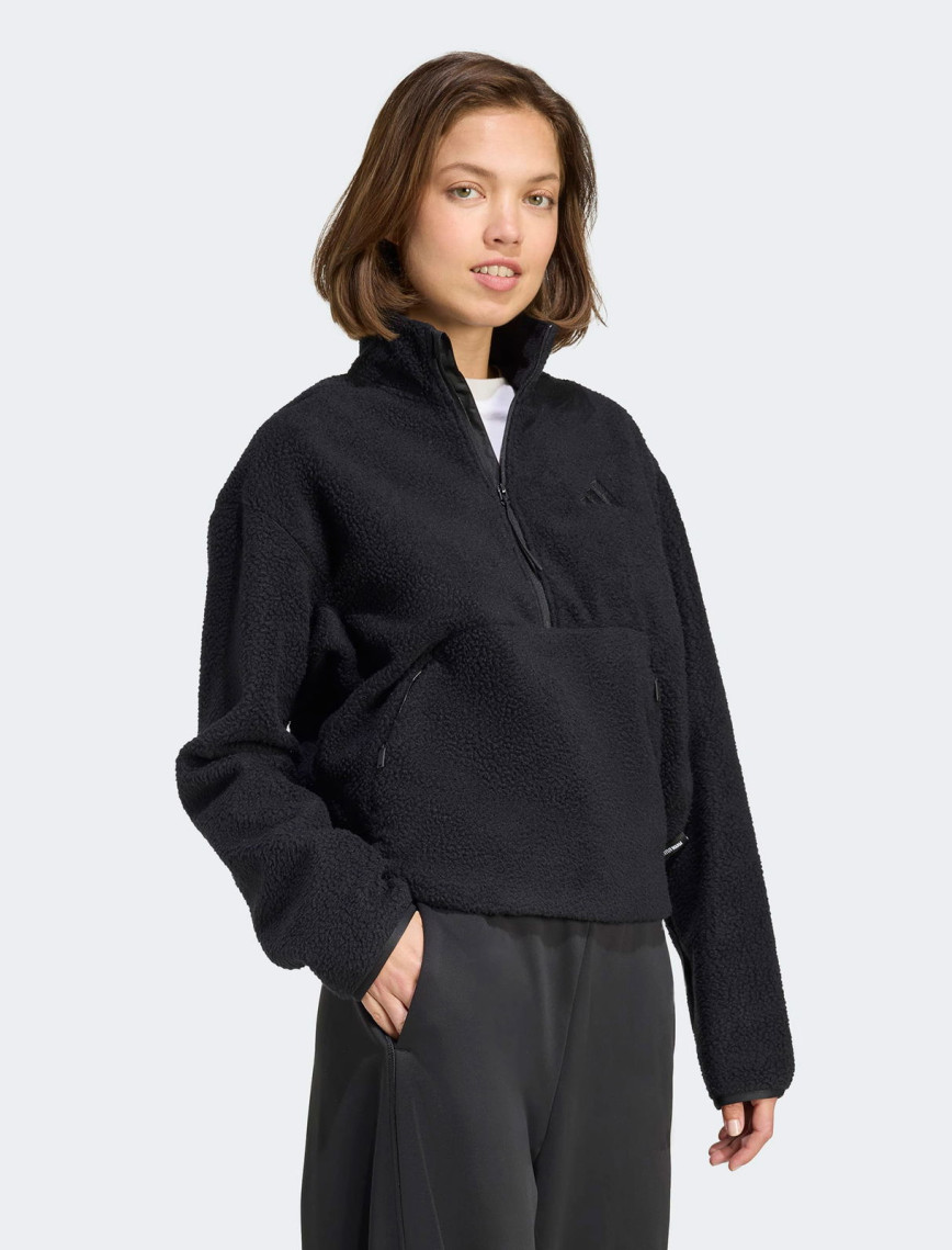 adidas Ct Fleece Hz Kadın Siyah Sweatshirt adidas Ct Fleece Hz Kadın Siyah Sweatshirt