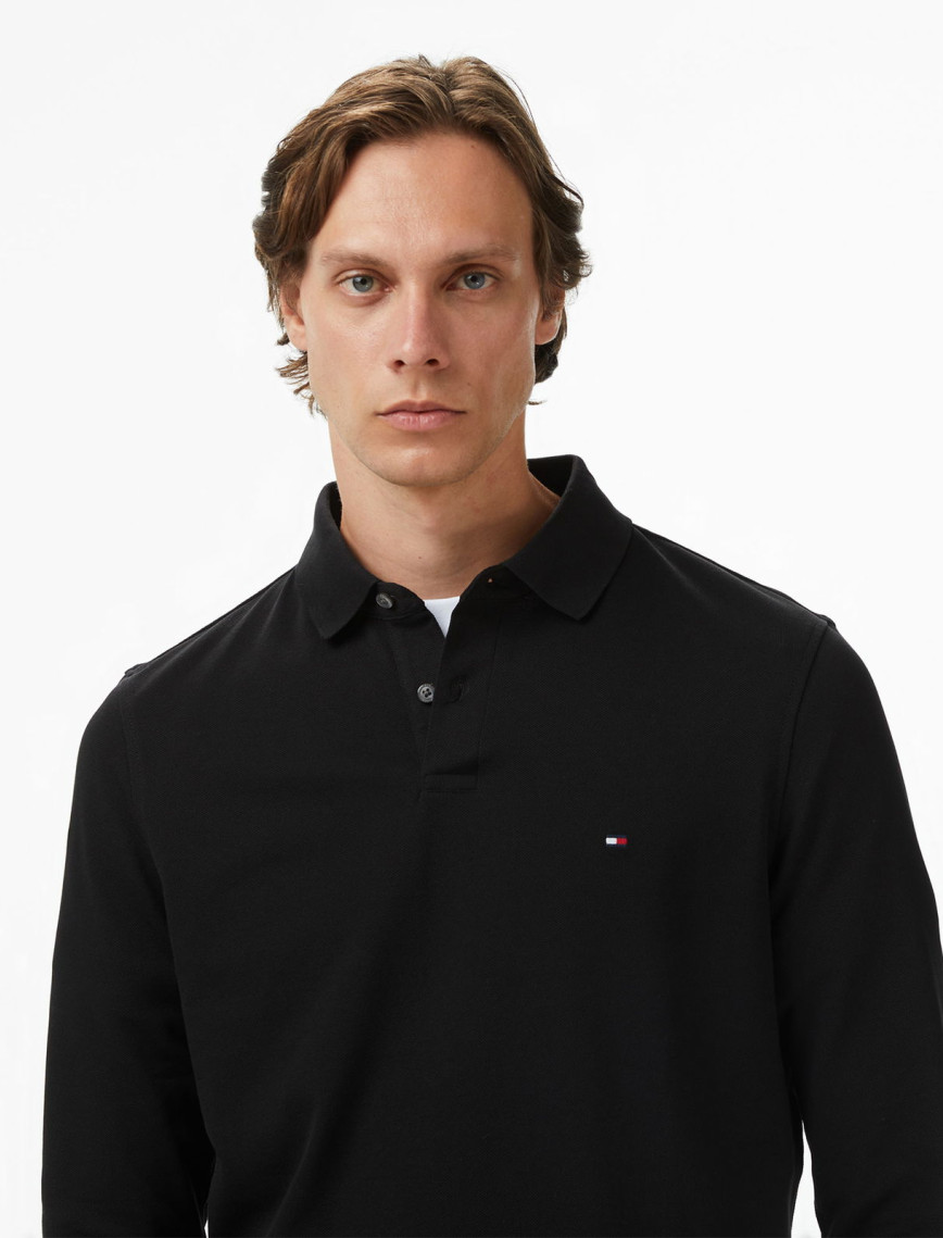 Tommy Hilfiger 1985 Regular Erkek Siyah Polo Tommy Hilfiger 1985 Regular Erkek Siyah Polo