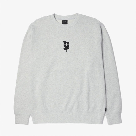 Huf Set Megablast Crewneck Erkek Gri Sweatshirt Huf Set Megablast Crewneck Erkek Gri Sweatshirt