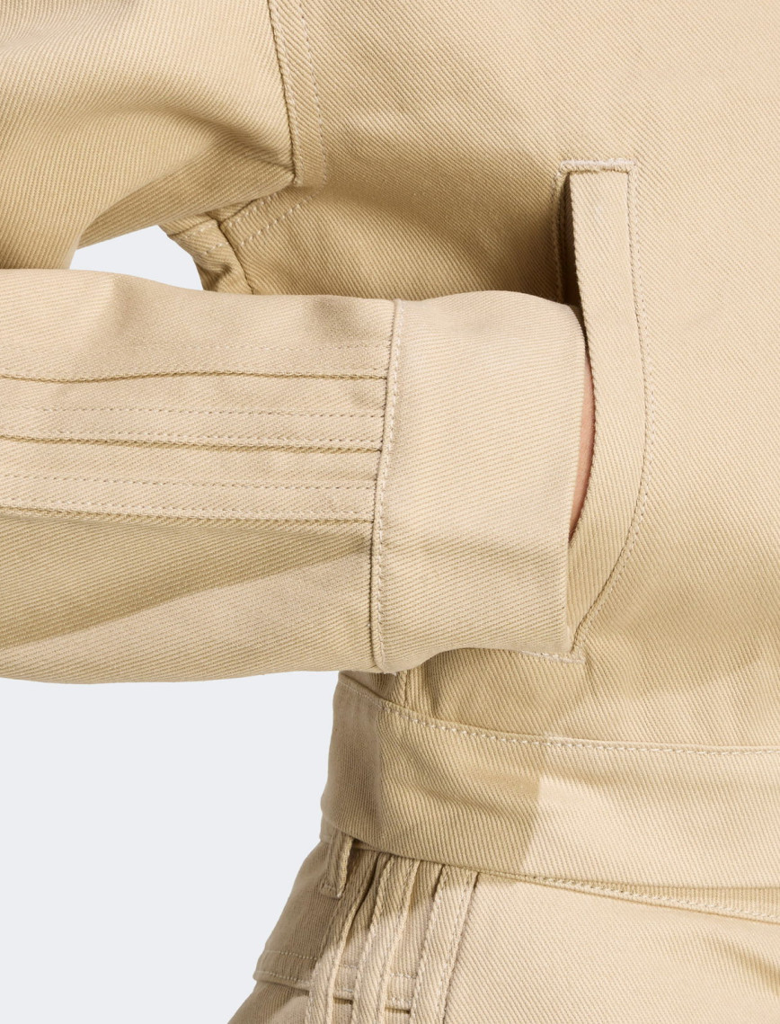 adidas Kadın Firebird Dimi Kısa Bej Eşofman Üstü