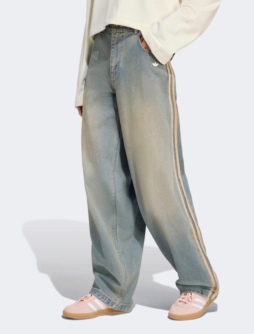 adidas P Essential Denim Pnt Kadın Mavi Pantolon adidas P Essential Denim Pnt Kadın Mavi Pantolon