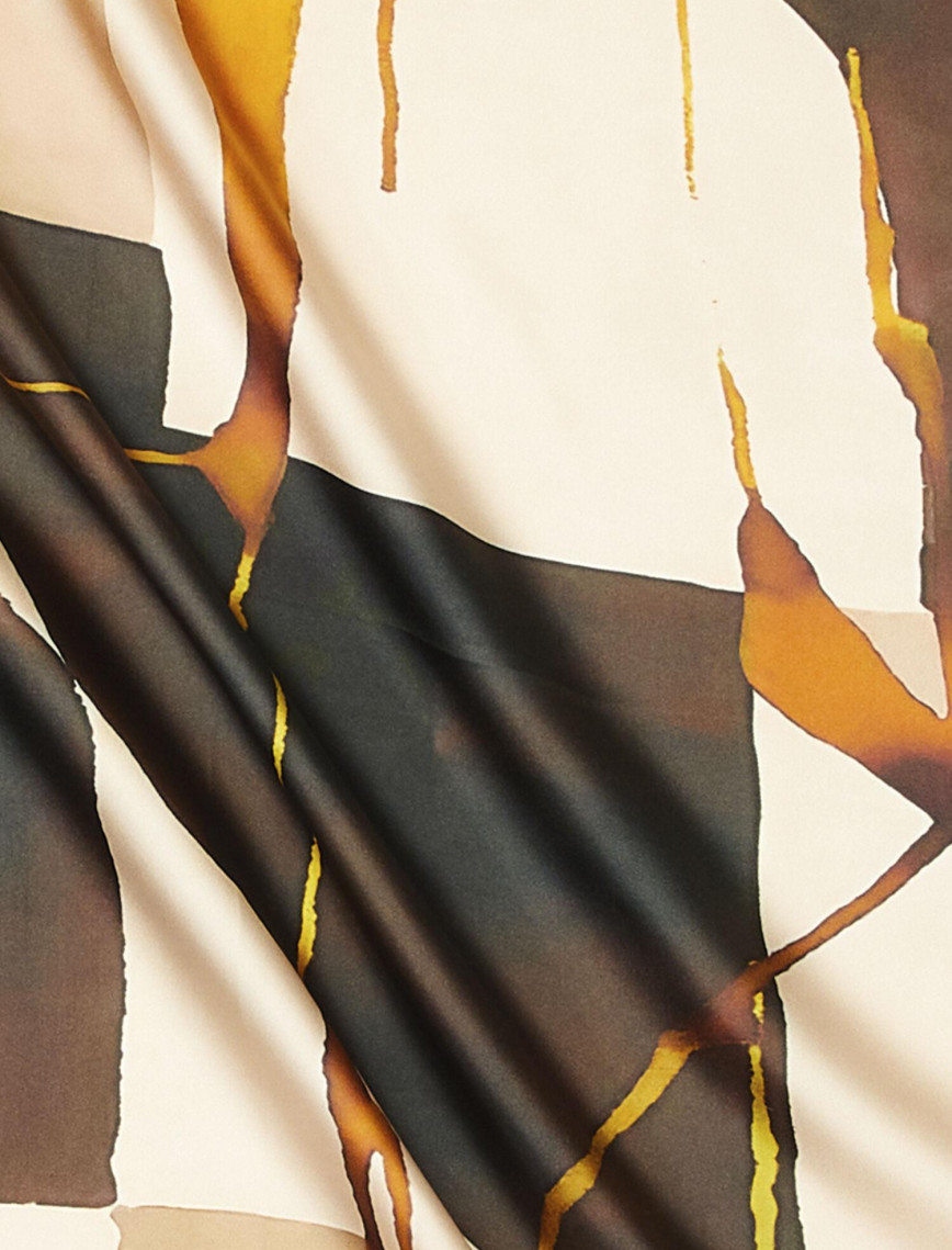 Beymen Club Kadın Bej Desenli İpek Eşarp Beymen Club Kadın Bej Desenli İpek Eşarp