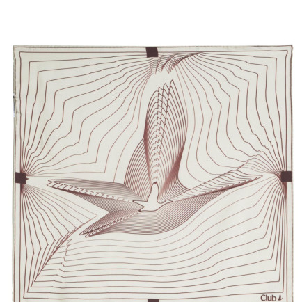 Beymen Club Kadın Bej Çizgili Logolu İpek Eşarp Beymen Club Kadın Bej Çizgili Logolu İpek Eşarp