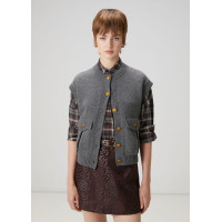 Beymen Club Kadın Gri Melanj Triko Yelek Beymen Club Kadın Gri Melanj Triko Yelek