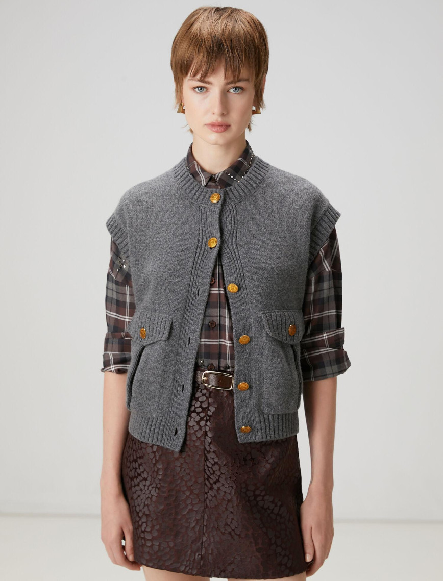 Beymen Club Kadın Kahverengi Triko Yelek Beymen Club Kadın Kahverengi Triko Yelek