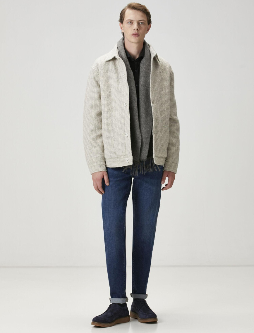 Beymen Club Erkek Mavi Yıkamalı Slim Fit Jean Pantolon