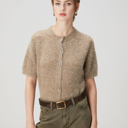 Beymen Club Kadın Vizon Taş İşlemeli Hırka Beymen Club Kadın Vizon Taş İşlemeli Hırka