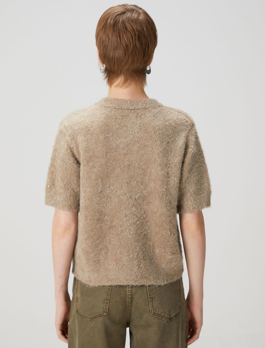 Beymen Club Kadın Vizon Taş İşlemeli Hırka Beymen Club Kadın Vizon Taş İşlemeli Hırka