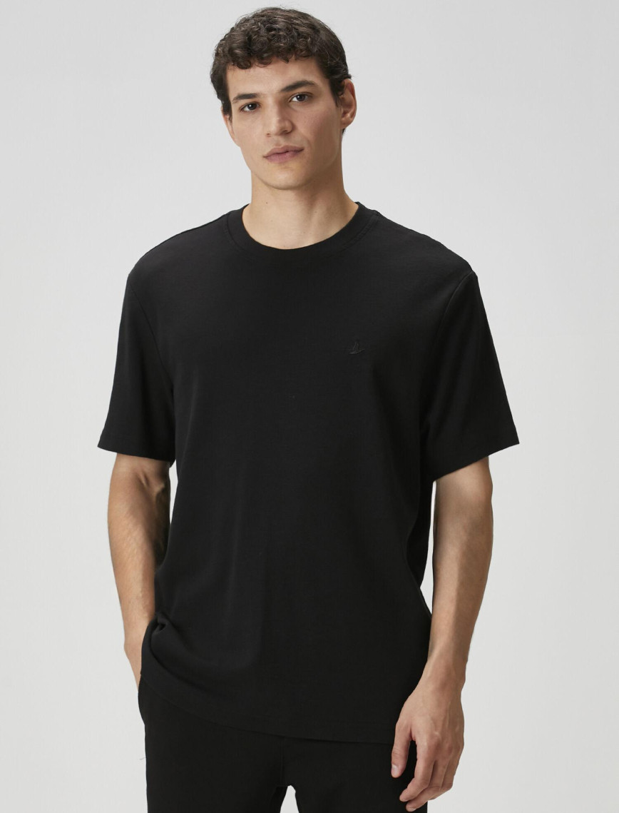 Beymen Club Erkek Relax Fit Siyah Basic T-shirt Beymen Club Erkek Relax Fit Siyah Basic T-shirt