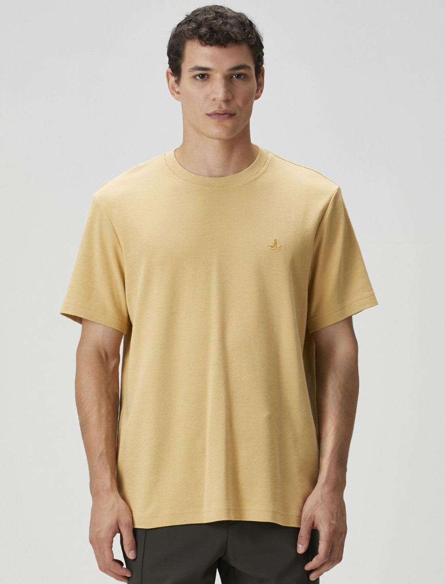 Beymen Club Erkek Relax Fit Deve Tüyü Basic T-shirt Beymen Club Erkek Relax Fit Deve Tüyü Basic T-shirt