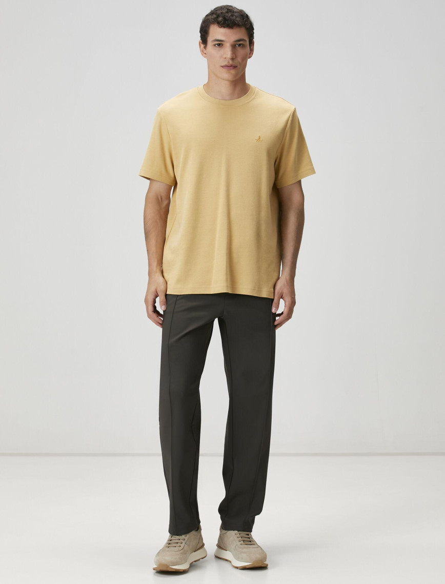 Beymen Club Erkek Relax Fit Deve Tüyü Basic T-shirt Beymen Club Erkek Relax Fit Deve Tüyü Basic T-shirt