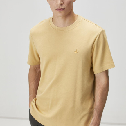 Beymen Club Erkek Relax Fit Deve Tüyü Basic T-shirt