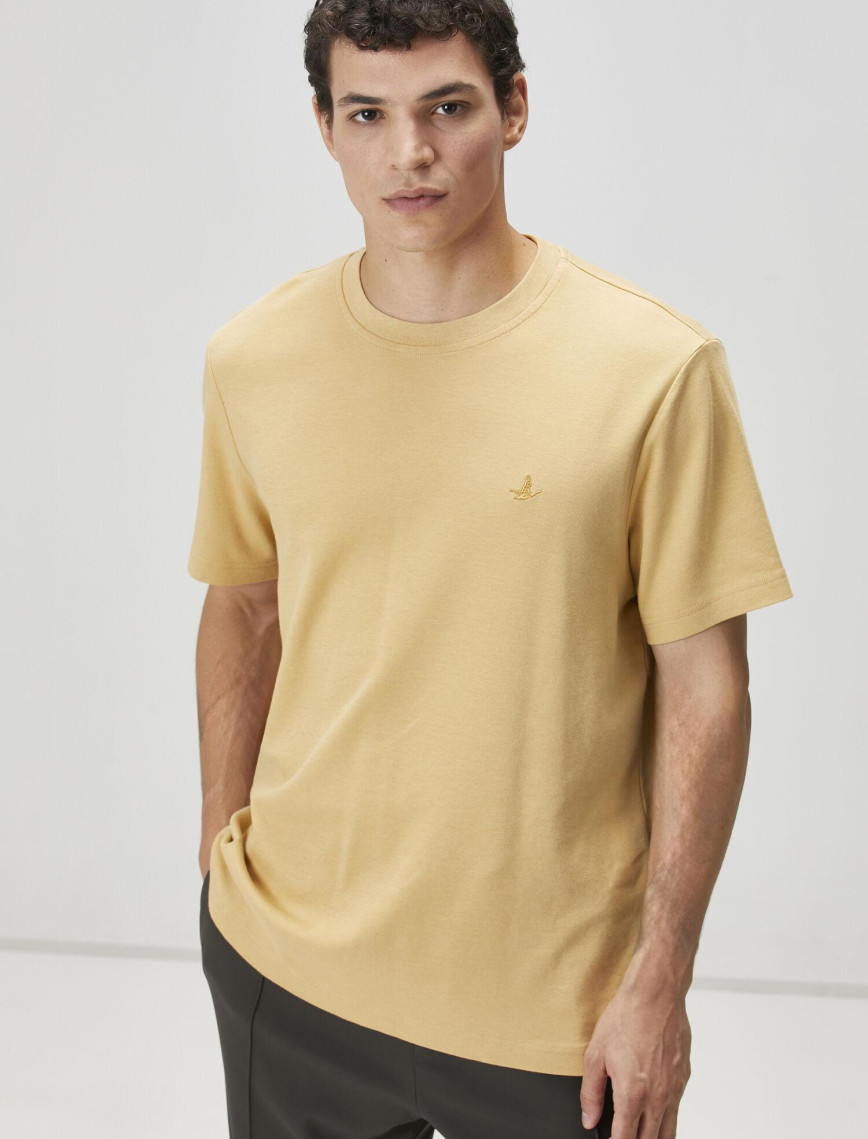 Beymen Club Erkek Relax Fit Deve Tüyü Basic T-shirt Beymen Club Erkek Relax Fit Deve Tüyü Basic T-shirt