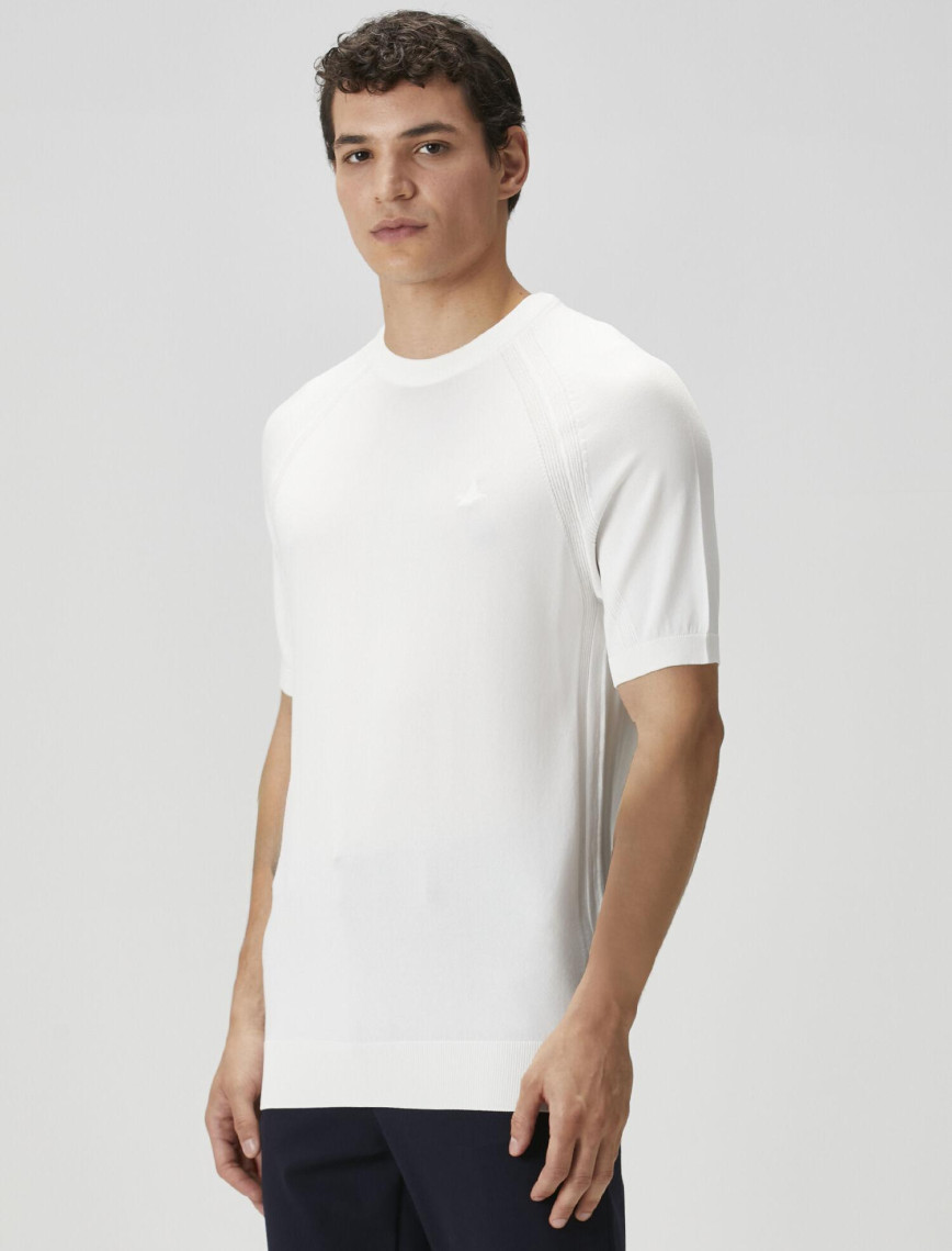 Beymen Club Erkek Kırık Beyaz Kısa Kollu Kazak Beymen Club Erkek Kırık Beyaz Kısa Kollu Kazak