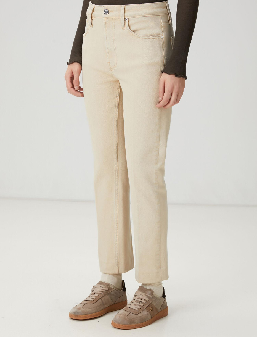 Beymen Club Kadın Bej Straight Leg Jean Pantolon Beymen Club Kadın Bej Straight Leg Jean Pantolon