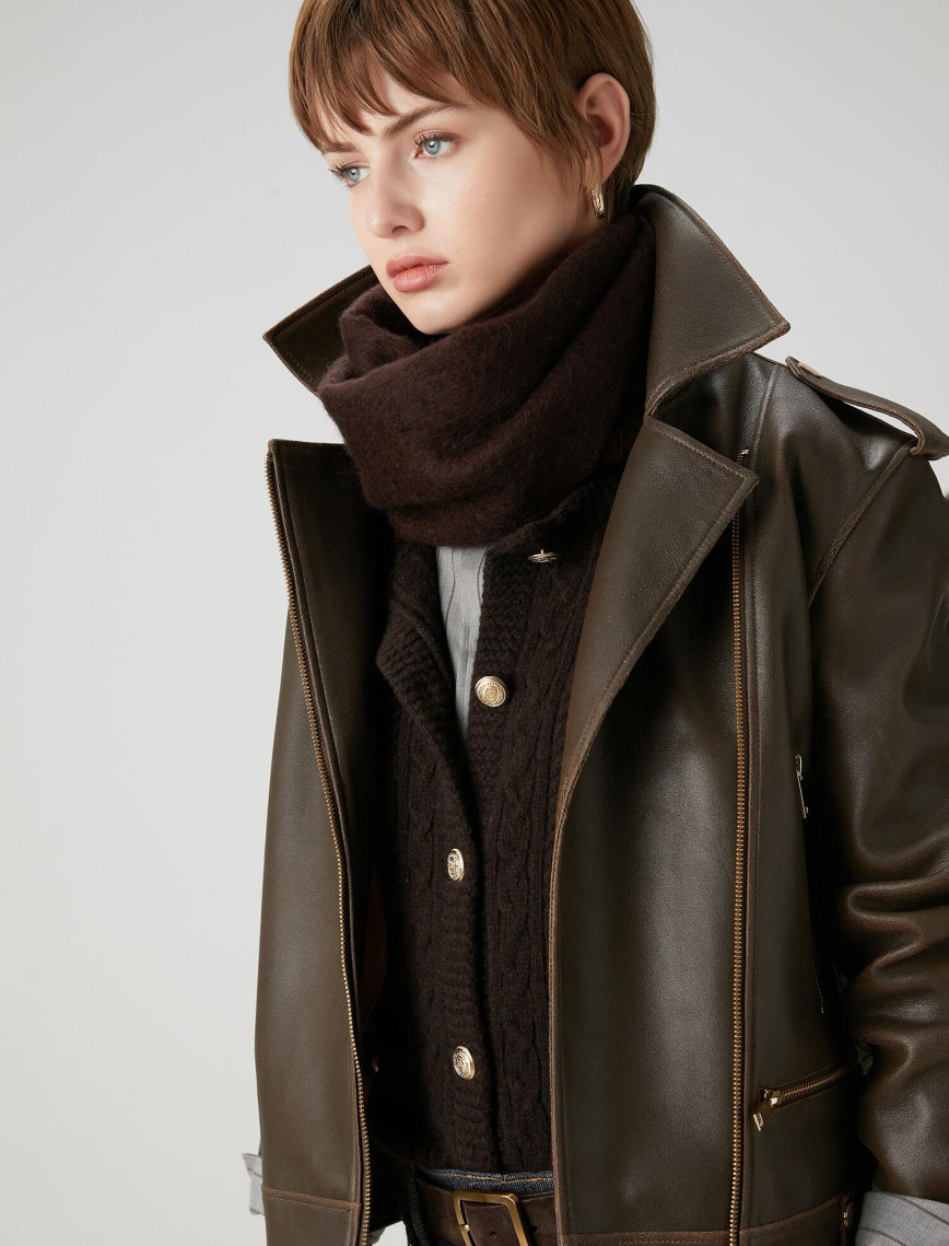 Beymen Club Kadın Kahverengi Saç Örgülü Triko Yelek Beymen Club Kadın Kahverengi Saç Örgülü Triko Yelek