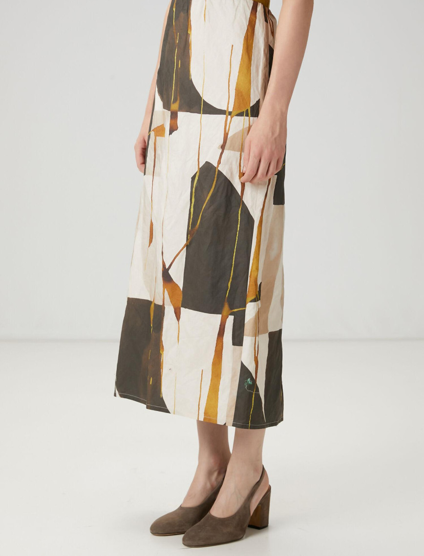 Beymen Club Kadın Çok Renkli Desenli Midi Etek Beymen Club Kadın Çok Renkli Desenli Midi Etek