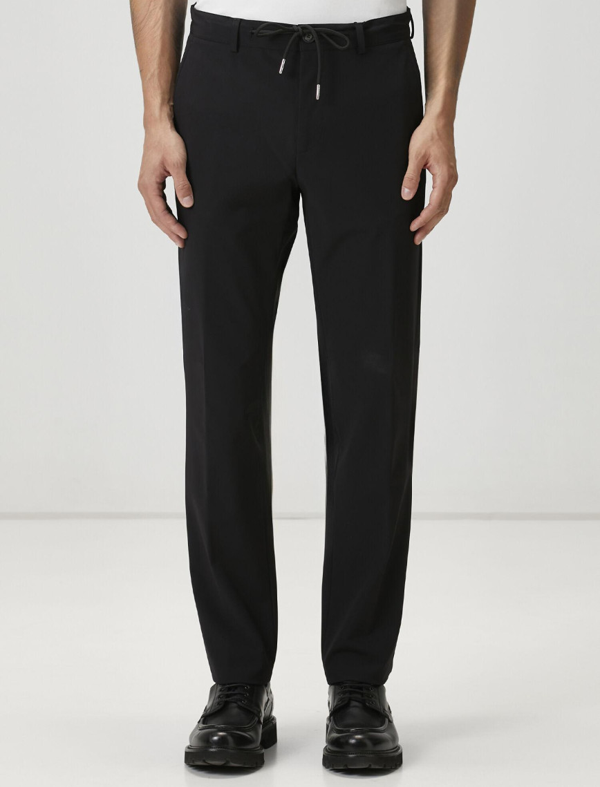Beymen Club Erkek Siyah Beli Kordonlu Pantolon Beymen Club Erkek Siyah Beli Kordonlu Pantolon