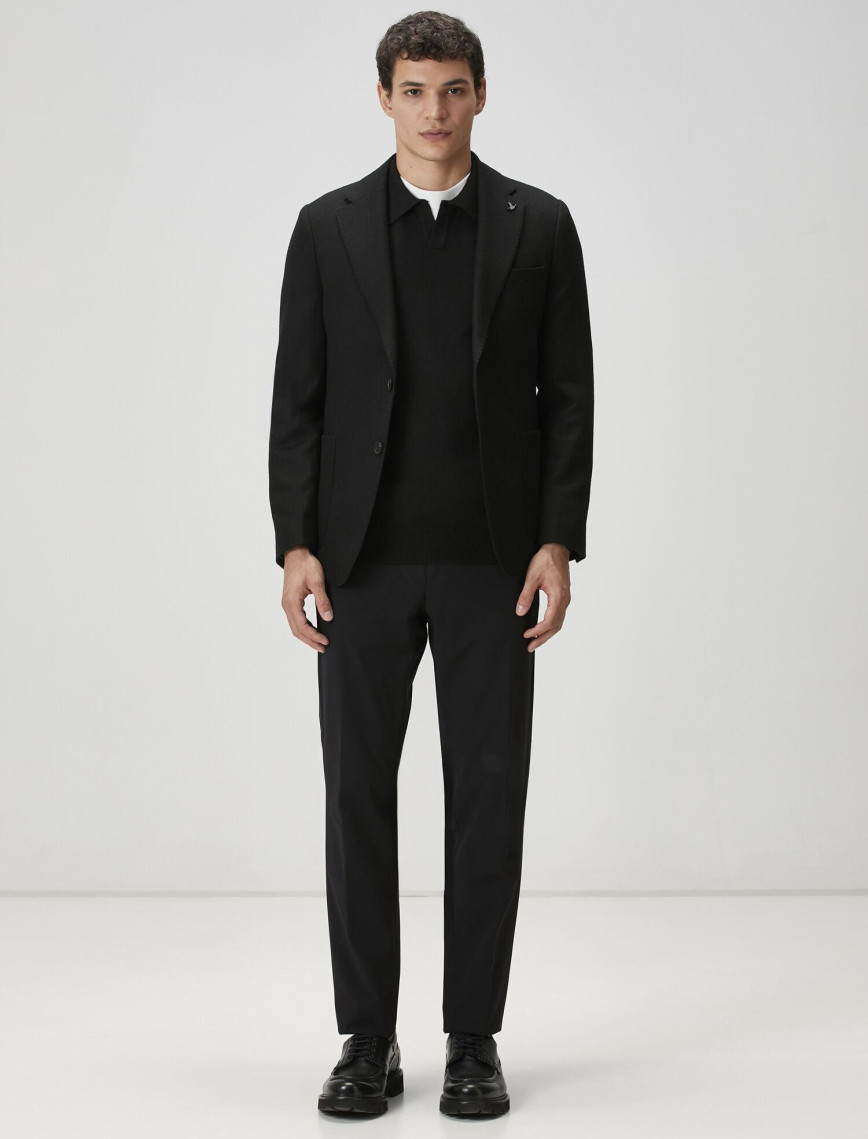 Beymen Club Erkek Siyah Beli Kordonlu Pantolon Beymen Club Erkek Siyah Beli Kordonlu Pantolon