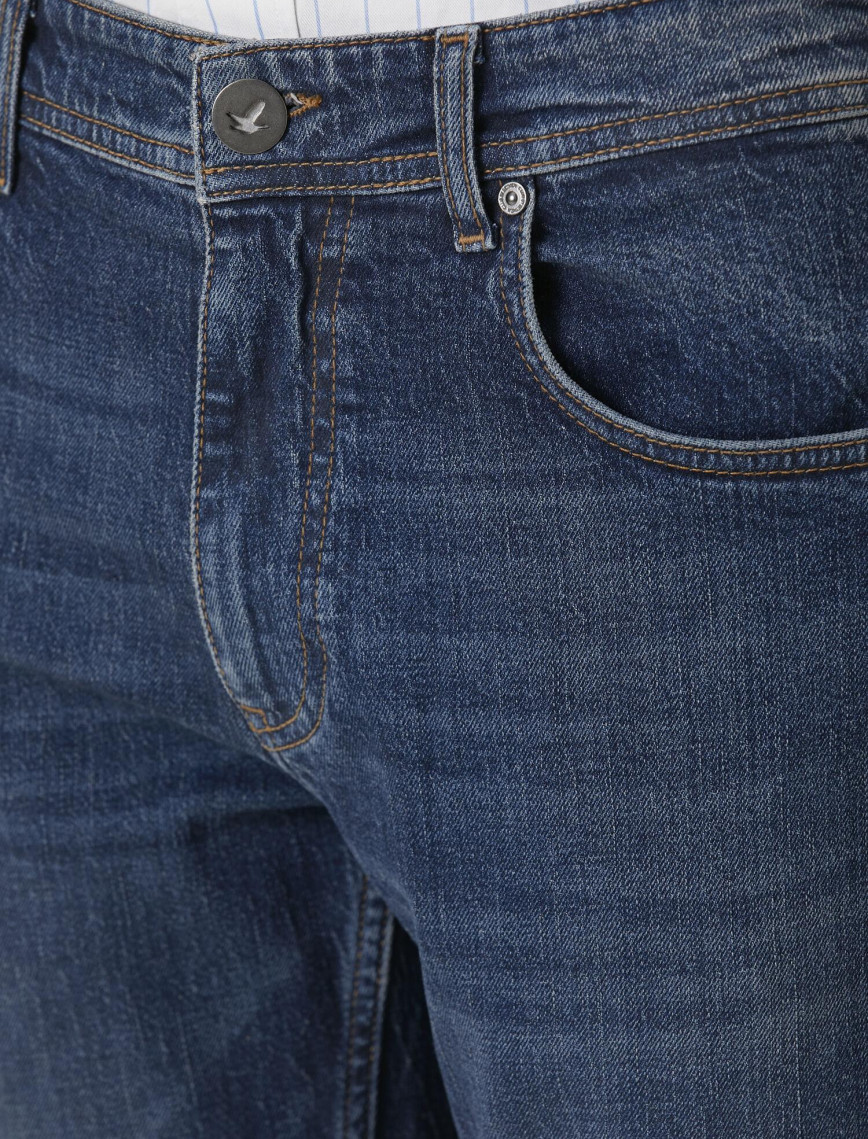 Beymen Club Erkek Mavi Yıkamalı Slim Fit Jean Pantolon Beymen Club Erkek Mavi Yıkamalı Slim Fit Jean Pantolon