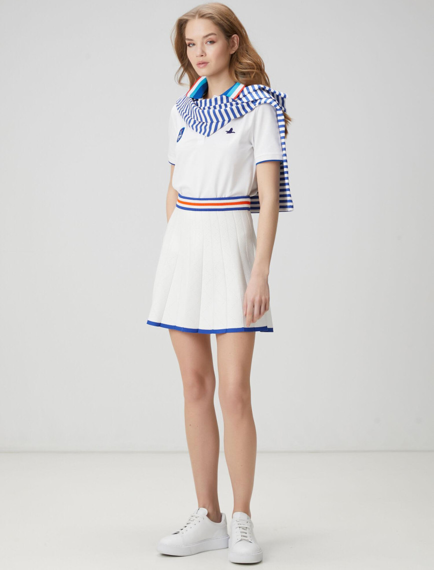 Beymen Club Kadın x Anadolu Efes Beyaz Polo T-shirt Beymen Club Kadın x Anadolu Efes Beyaz Polo T-shirt