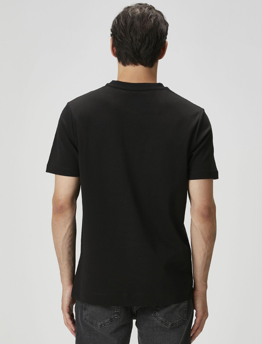 Beymen Club Erkek Siyah Logo Detaylı Jersey T-shirt Beymen Club Erkek Siyah Logo Detaylı Jersey T-shirt