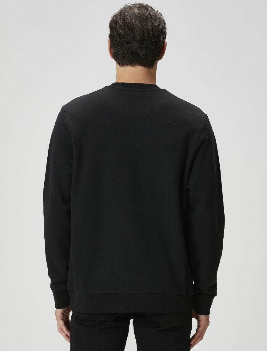 Beymen Club Erkek Siyah Kaz Baskılı Sweatshirt Beymen Club Erkek Siyah Kaz Baskılı Sweatshirt