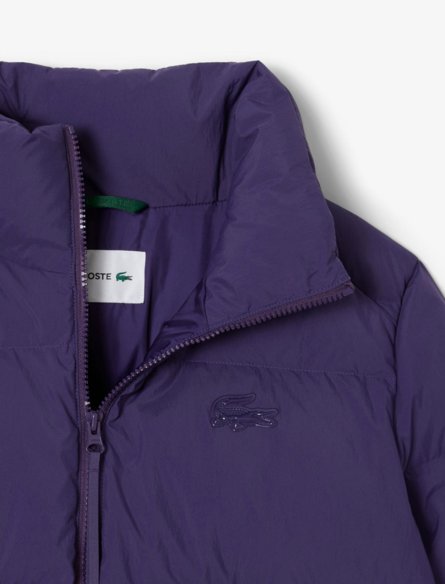 Lacoste Kadın Relaxed Fit Kapüşonlu Mor Şişme Mont Lacoste Kadın Relaxed Fit Kapüşonlu Mor Şişme Mont