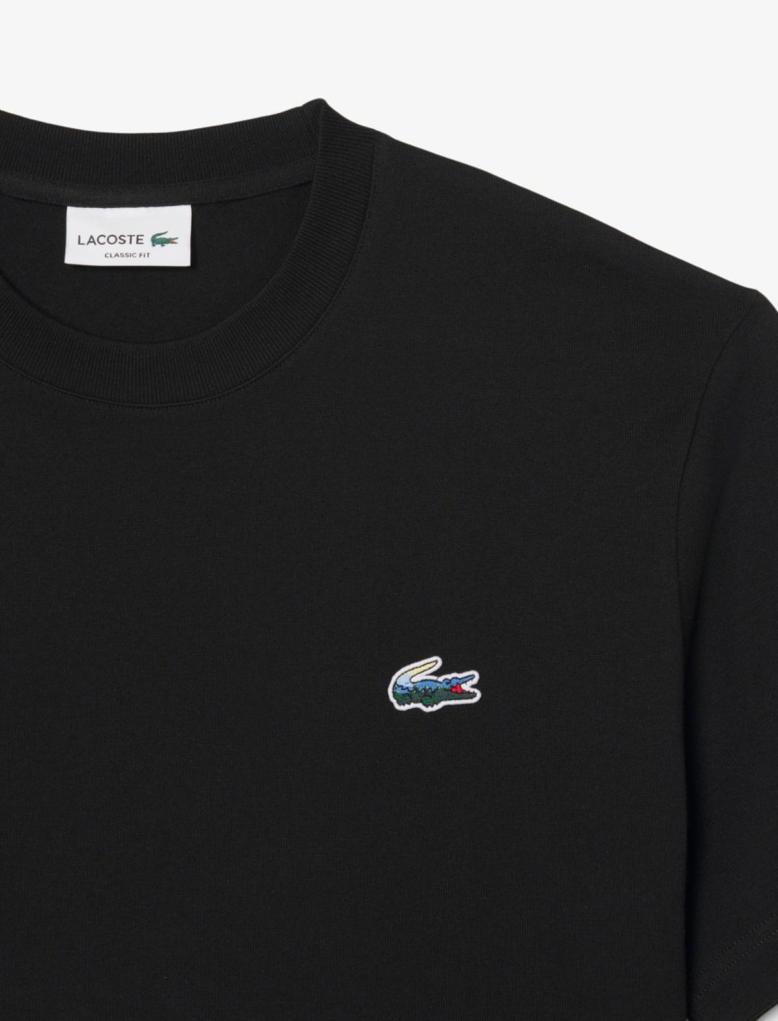 Lacoste Erkek Classic Fit Bisiklet Yaka Siyah T-Shirt Lacoste Erkek Classic Fit Bisiklet Yaka Siyah T-Shirt