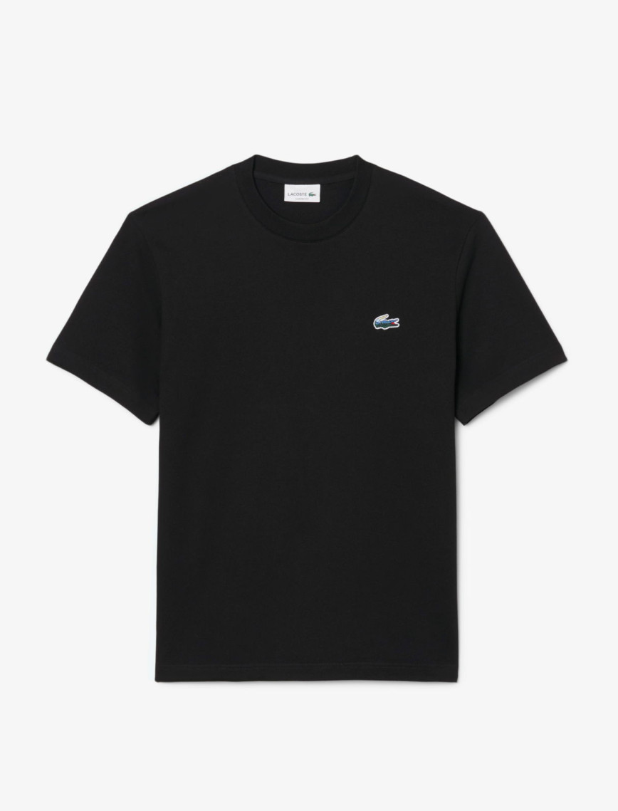 Lacoste Erkek Classic Fit Bisiklet Yaka Siyah T-Shirt Lacoste Erkek Classic Fit Bisiklet Yaka Siyah T-Shirt