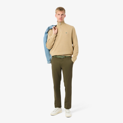 Lacoste Erkek Slim Fit Haki Chino Pantolon Lacoste Erkek Slim Fit Haki Chino Pantolon