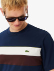 Lacoste Erkek Classic Fit Bisiklet Yaka Renk Bloklu Lacivert T-Shirt Lacoste Erkek Classic Fit Bisiklet Yaka Renk Bloklu Lacivert T-Shirt