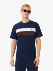 Lacoste Erkek Classic Fit Bisiklet Yaka Renk Bloklu Lacivert T-Shirt Lacoste Erkek Classic Fit Bisiklet Yaka Renk Bloklu Lacivert T-Shirt