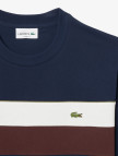 Lacoste Erkek Classic Fit Bisiklet Yaka Renk Bloklu Lacivert T-Shirt Lacoste Erkek Classic Fit Bisiklet Yaka Renk Bloklu Lacivert T-Shirt