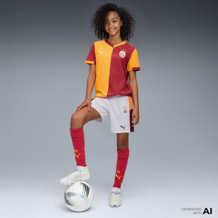 Puma Galatasaray S.K. 25-26 Çocuk Beyaz Deplasman Futbol Şortu Puma Galatasaray S.K. 25-26 Çocuk Beyaz Deplasman Futbol Şortu