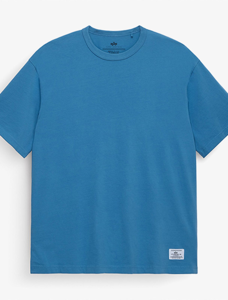 Alpha Industries Essential Erkek Mavi T-Shirt