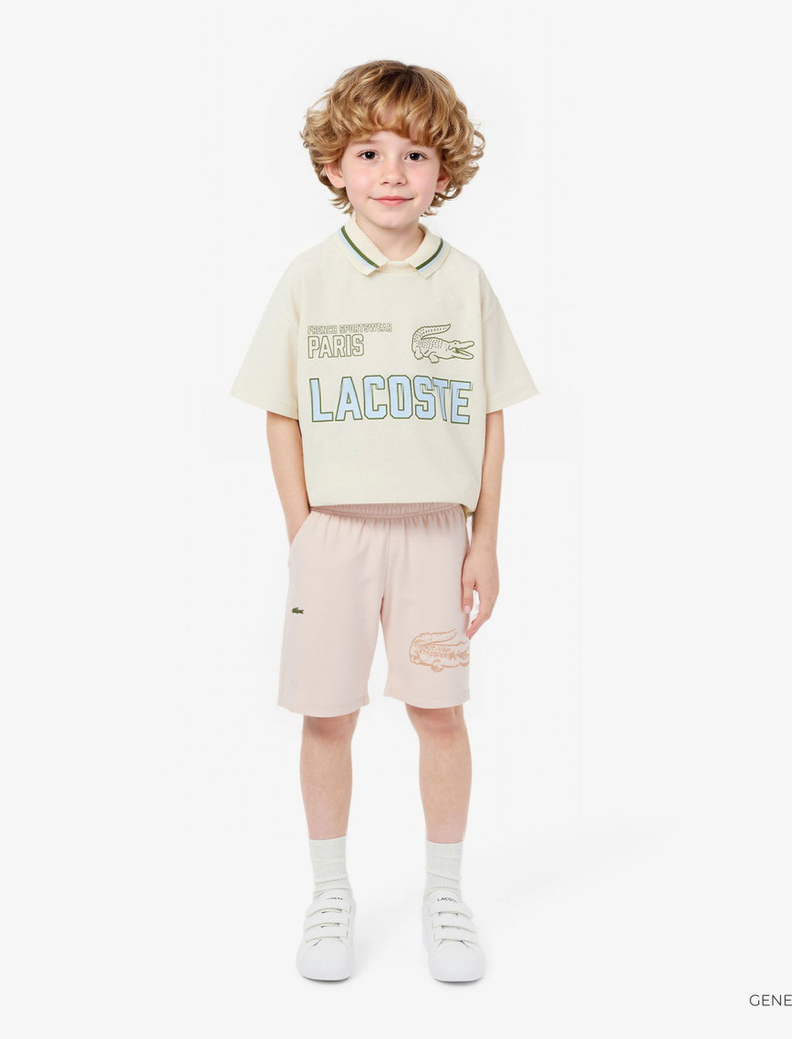 Lacoste Erkek Çocuk Baskılı Lacivert Şort Lacoste Erkek Çocuk Baskılı Lacivert Şort