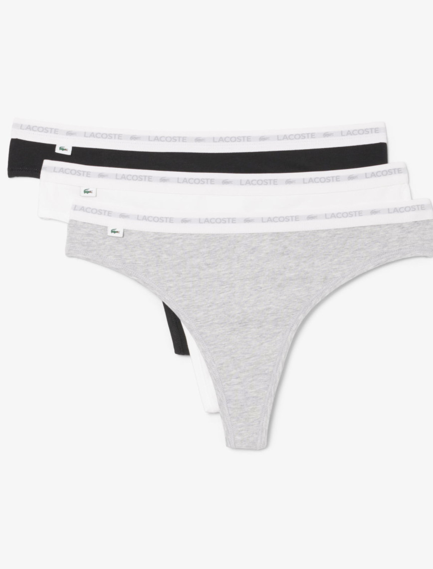 Lacoste Kadın Regular Fit 3'lü Renkli Külot Lacoste Kadın Regular Fit 3'lü Renkli Külot