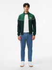 Lacoste Erkek Slim Fit Fermuarlı Renk Bloklu Yeşil Sweatshirt Lacoste Erkek Slim Fit Fermuarlı Renk Bloklu Yeşil Sweatshirt