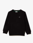 Lacoste Çocuk Bisiklet Yaka Siyah Sweatshirt Lacoste Çocuk Bisiklet Yaka Siyah Sweatshirt