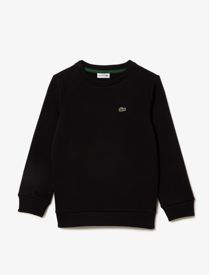 Lacoste Çocuk Bisiklet Yaka Siyah Sweatshirt Lacoste Çocuk Bisiklet Yaka Siyah Sweatshirt