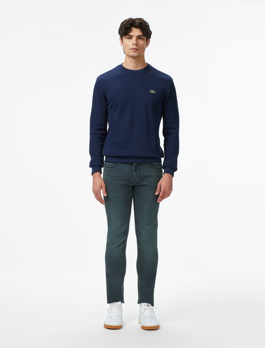 Lacoste Erkek Regular Fit Uzun Kollu Bisiklet Yaka Lacivert T-Shirt Lacoste Erkek Regular Fit Uzun Kollu Bisiklet Yaka Lacivert T-Shirt