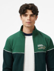 Lacoste Erkek Slim Fit Fermuarlı Renk Bloklu Yeşil Sweatshirt Lacoste Erkek Slim Fit Fermuarlı Renk Bloklu Yeşil Sweatshirt
