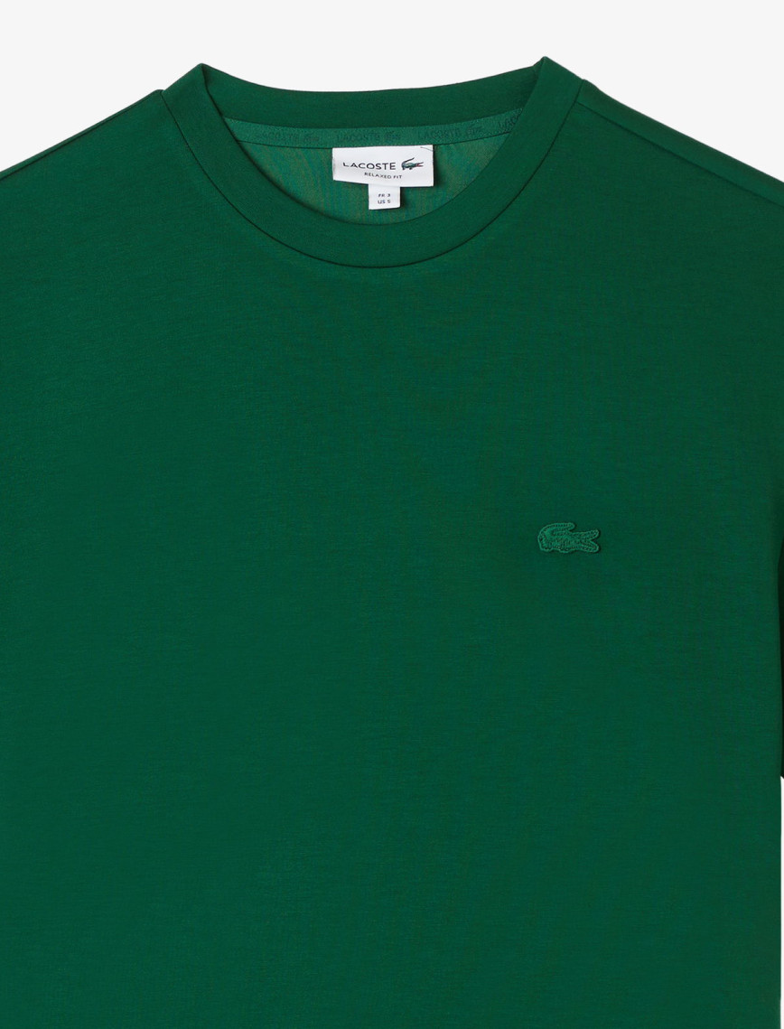 Lacoste Erkek Oversize Fit Bisiklet Yaka Yeşil T-Shirt Lacoste Erkek Oversize Fit Bisiklet Yaka Yeşil T-Shirt