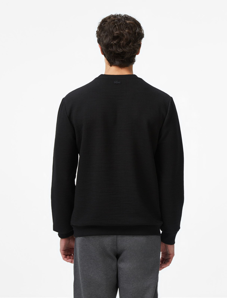 Lacoste Erkek Uzun Kollu Bisiklet Yaka Siyah T-Shirt Lacoste Erkek Uzun Kollu Bisiklet Yaka Siyah T-Shirt