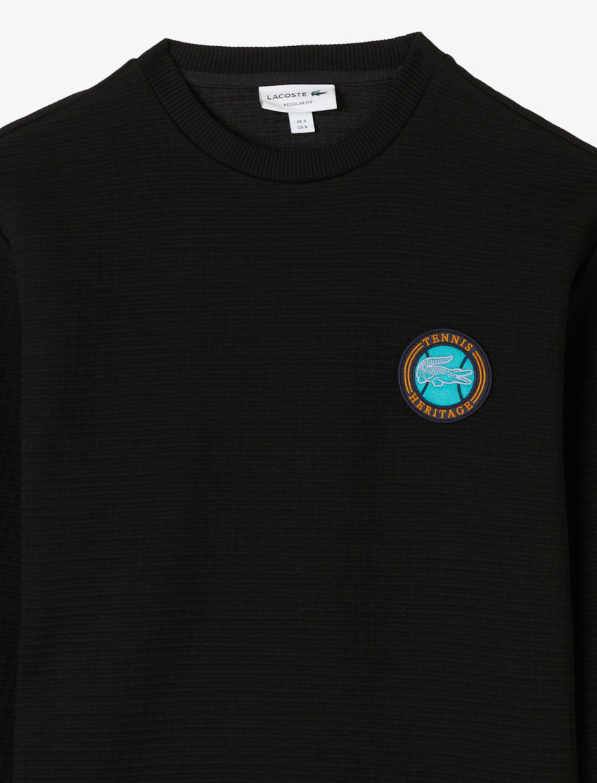 Lacoste Erkek Uzun Kollu Bisiklet Yaka Siyah T-Shirt Lacoste Erkek Uzun Kollu Bisiklet Yaka Siyah T-Shirt