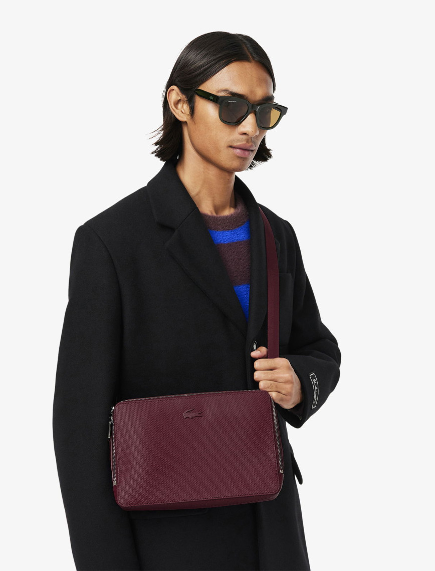 Lacoste Chantaco Erkek Deri Bordo Postacı Çantası Lacoste Chantaco Erkek Deri Bordo Postacı Çantası