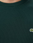 Lacoste Erkek Regular Fit Uzun Kollu Bisiklet Yaka Koyu Yeşil T-Shirt